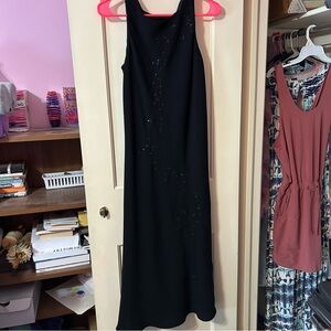 Jones New York Black Sleeveless Maxi Dress